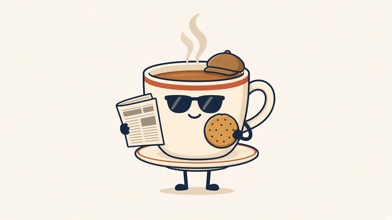 The Watford Brew mascot — cool tea cup
